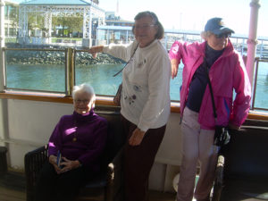 A lovely time was had by all. From left to right are Sister Janet Harris, Sister Joanne O’Shea, and Sister Joan Riordan. Sister Janet says, “I was grateful for the experience. It was especially fun because of our lovely group.”