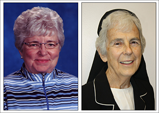 Sisters Marjorie Loughren and Anne McCormick celebrate their 50th jubilee.